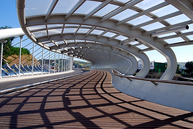 Puente sobre el r&iacute;o Galindo entre Baracaldo y Sestao (Vizcaya)